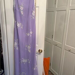 Elegant Lavender Floral Dress